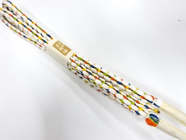 未使用品　正絹　手組帯締め